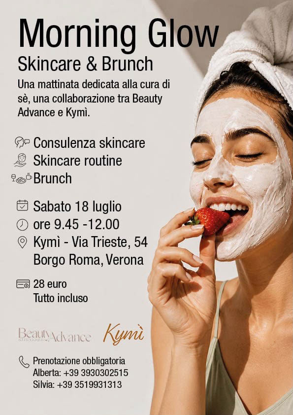 Workshop sensoriale Morning Glow, skincare e brunch del 18 luglio 2026 presso Beauty Advance San Giovanni Lupatoto