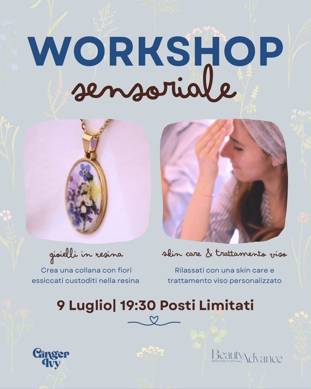 Workshop sensoriale del 9 luglio 2026 presso Beauty Advance San Giovanni Lupatoto