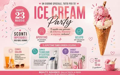 Ice Cream Party Sabato 23 Maggio