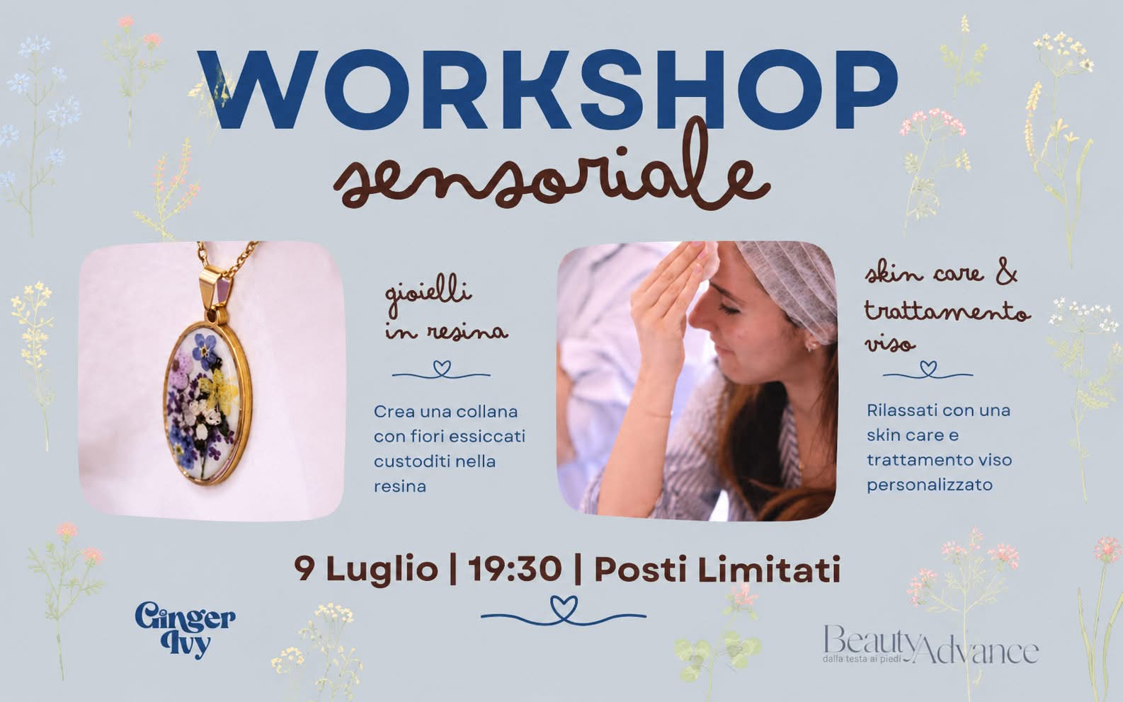 Workshop sensoriale del 9 luglio 2026 presso Beauty Advance San Giovanni Lupatoto