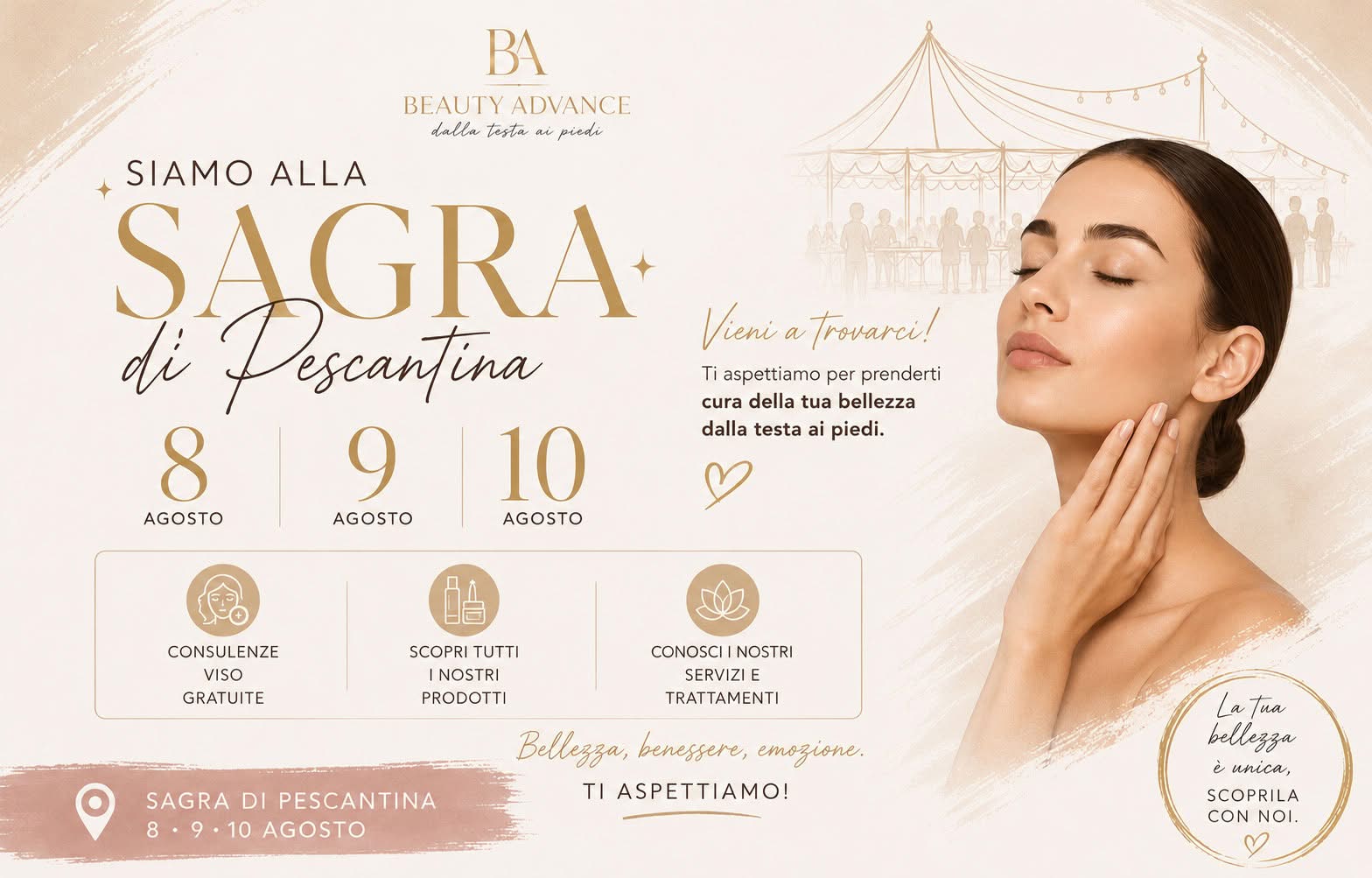 Beauty Advance ti aspetta alla Sagra di Pescantina: vieni a scoprire il mondo della bellezza