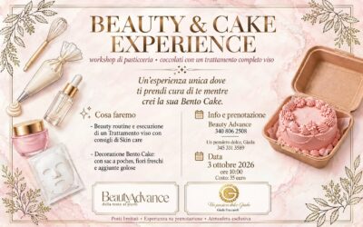 Beauty & Cake Experience: il workshop che unisce skincare e pasticceria a San Giovanni Lupatoto